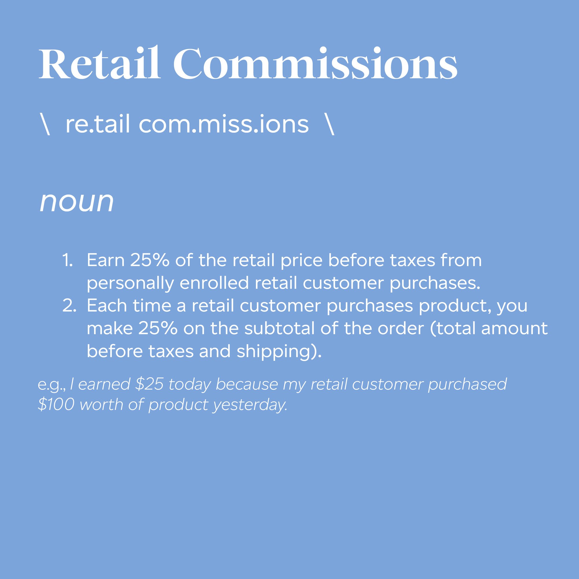 RETAIL COMMISSIONS-1